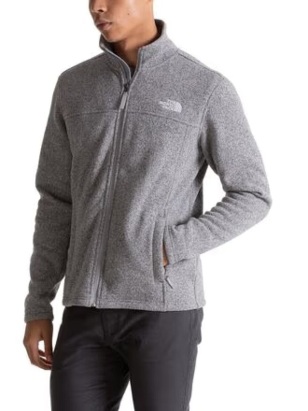 The North Face Men's Light & Gray Fleece Jacket Size XL